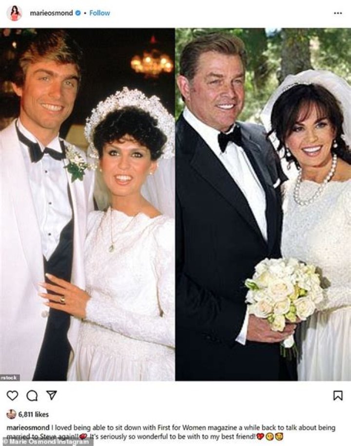 American Singer, Marie Osmond Remarried Her First Husband Steve Craig! Also She Is The Mother Of Eight Children